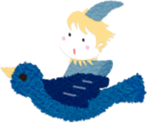 男の子と鳥