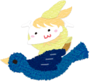 女の子と鳥