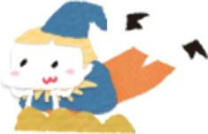 オレンジ色の服の女の子